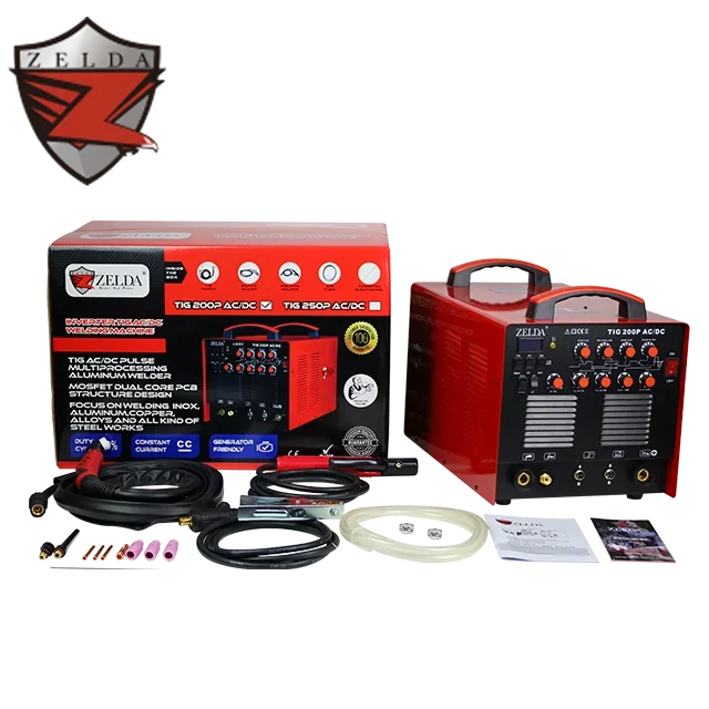 Portable aluminum tig welding machine 200A inverter ac/dc tig welder soldadora tig