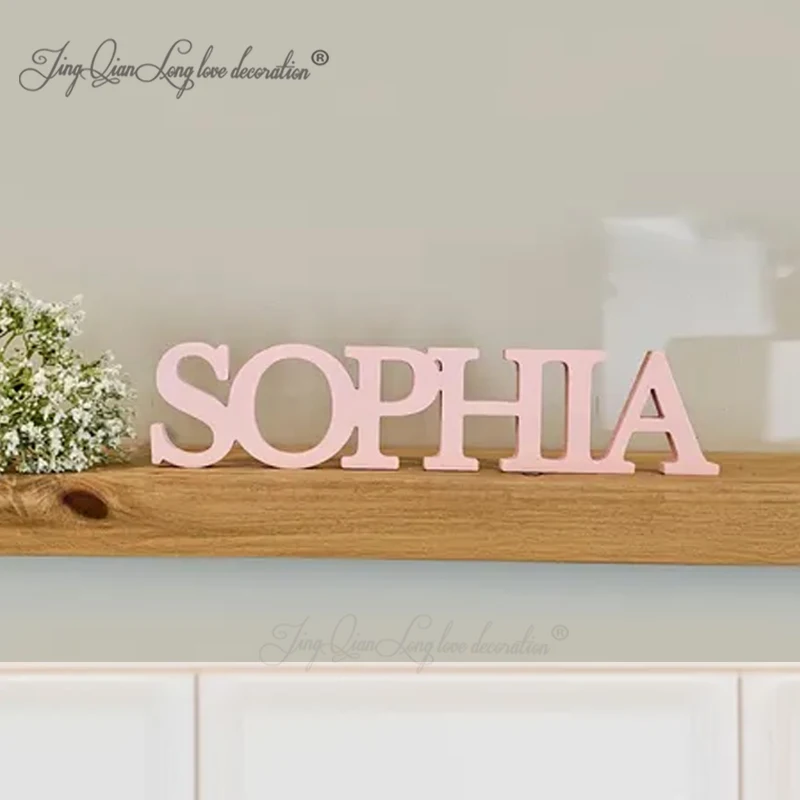 Custom Freestanding Name Sign, Custom Name Sign, Nursery Name Sign, Baby Name Sign, 3D Name Sign, Wooden Name Cutout