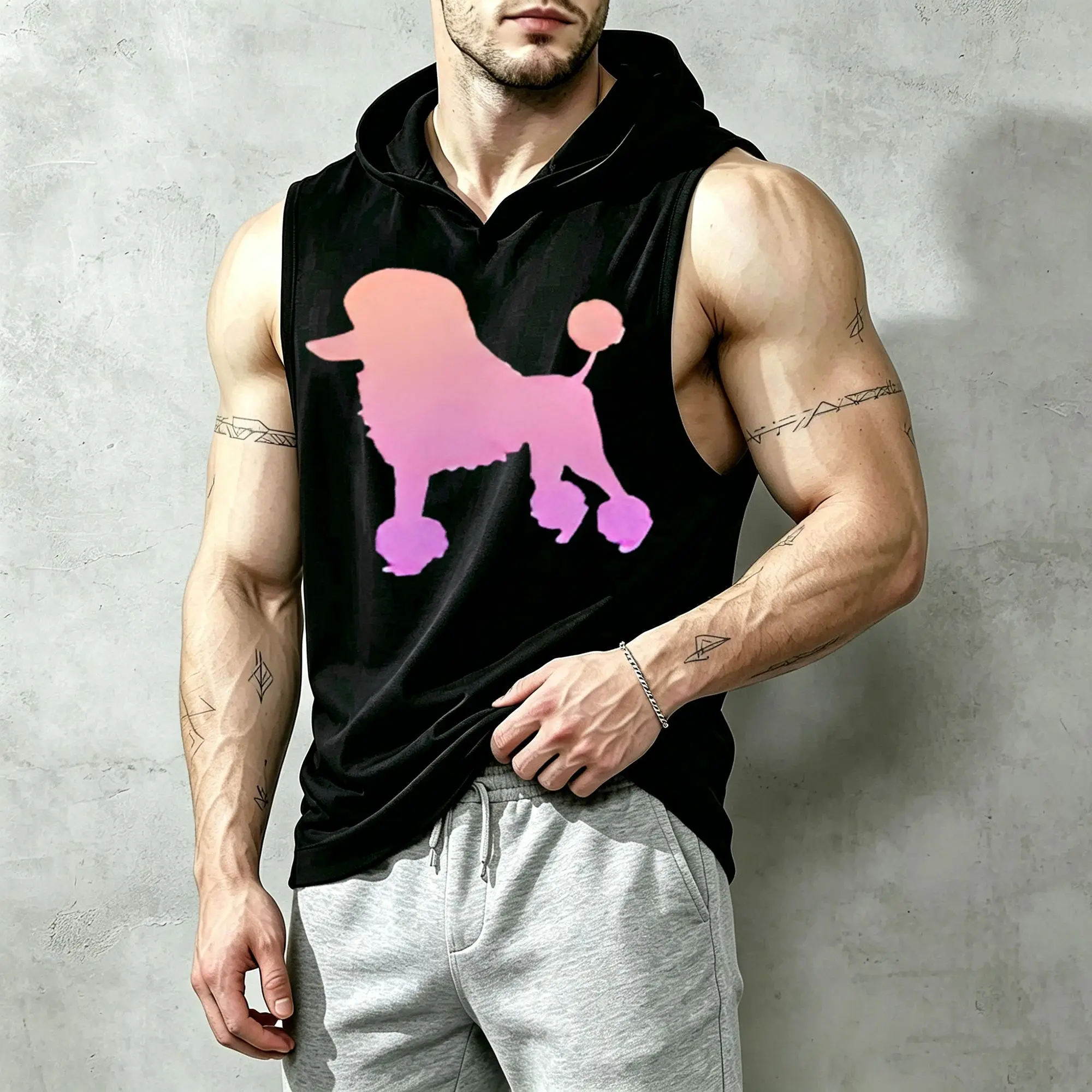 Pomeranian Pocket Silhouette Single-Sided Design, a Gift for Family and Friends in the New Year