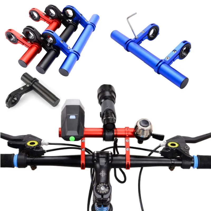 Bicycle Handlebar Extended Bracket Bike Headlight Mount Bar Computer Holder Lamp Support Rack Alloy Fiber Stand 10/20/30cm