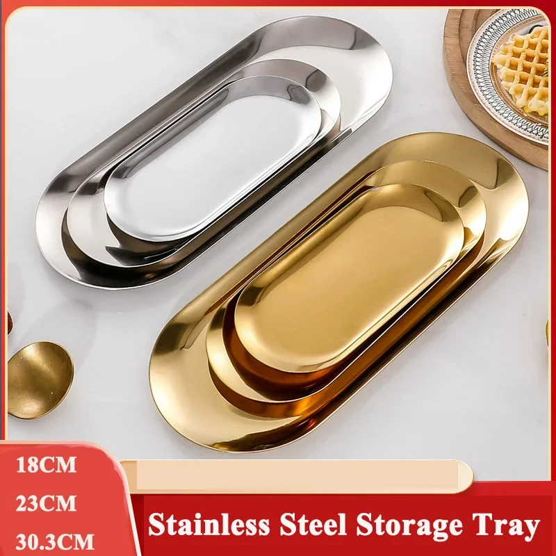 Stainless Steel Storage Tray Kidney Shaped Food Candy Equipment Plate Tray False Storage Tray for Kitchen Doctor Surgical Dental