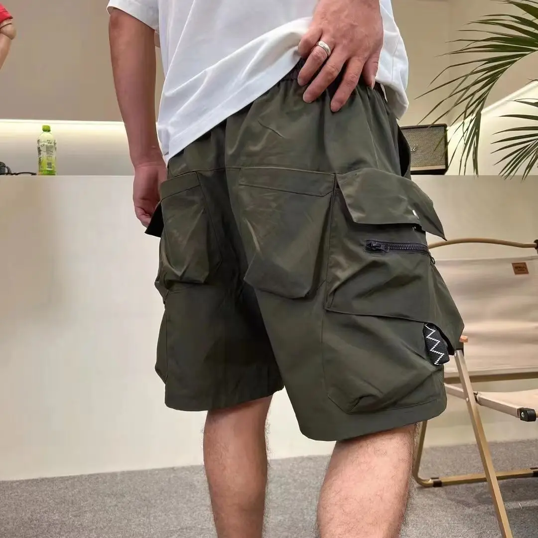 Summer 2026 Men's Popular Outdoor Sports Quick-drying Tooling Multi-pocket Outer Wear Half Pants Loose Breathable Hiking Shorts