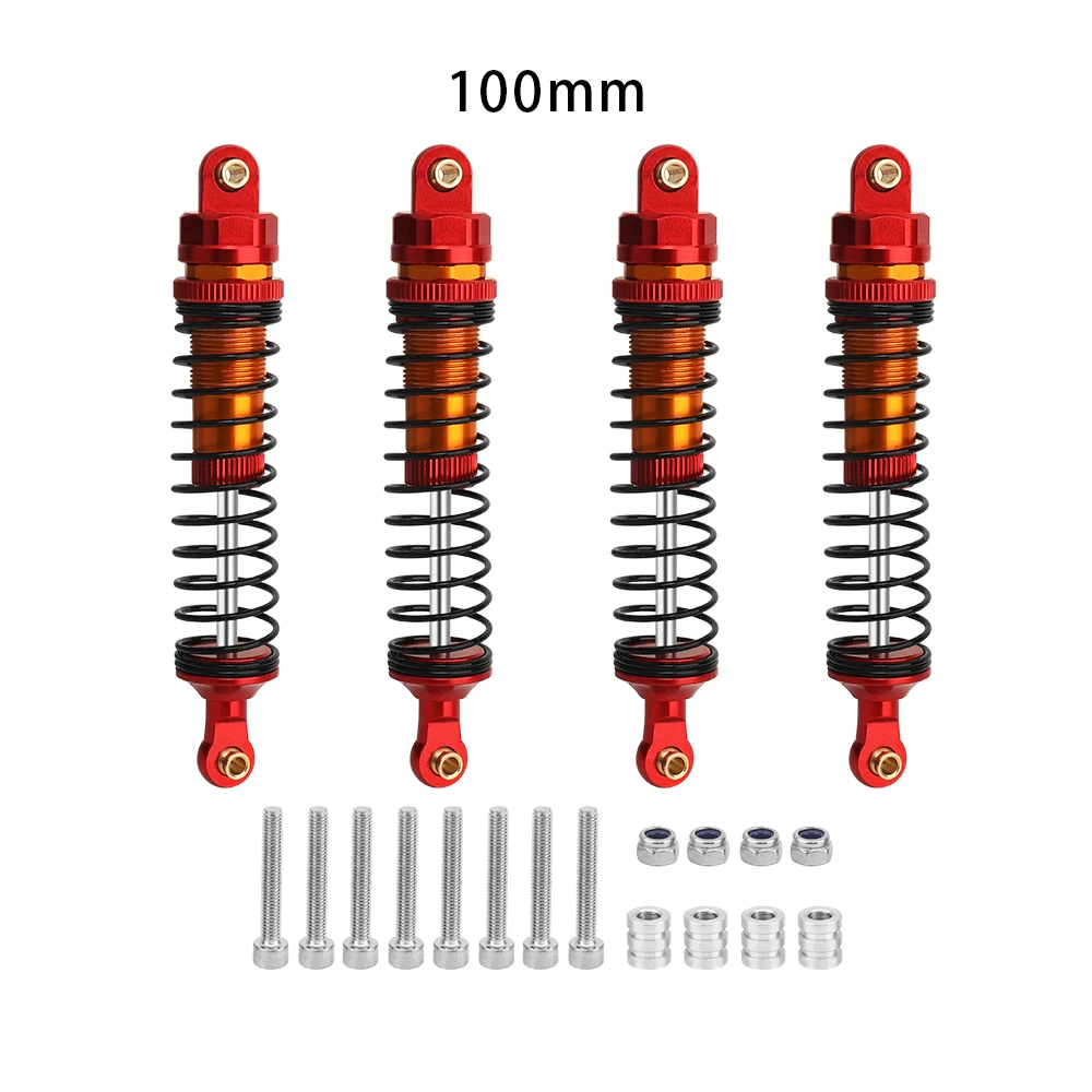 4 Stück 70 mm 80 mm 90 mm 100 mm 110 mm 120 mm Stoßdämpfer-Dämpfer für 1/10 RC Crawler Car Axial SCX10 III AXI03007 RBX10 GEN8 D90 TRX4 – Detail 21