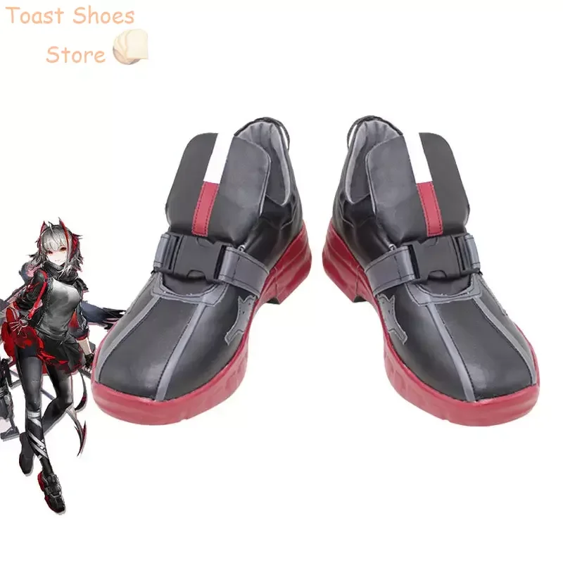 Chaussures de Cosplay en Cuir PU, Bottes de Carnaval d'Halloween, Accessoire de Costume