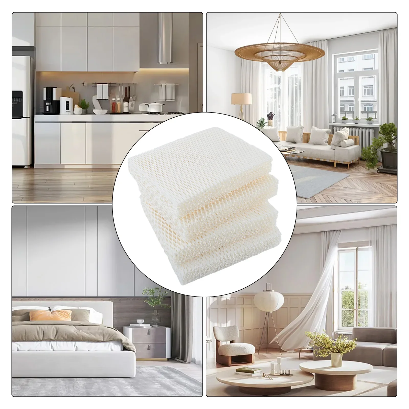 

Air Quality 4PC Filter Consistent Performance Efficient Filtration Humidifier Filter Element For Cleaner Air Air Filter