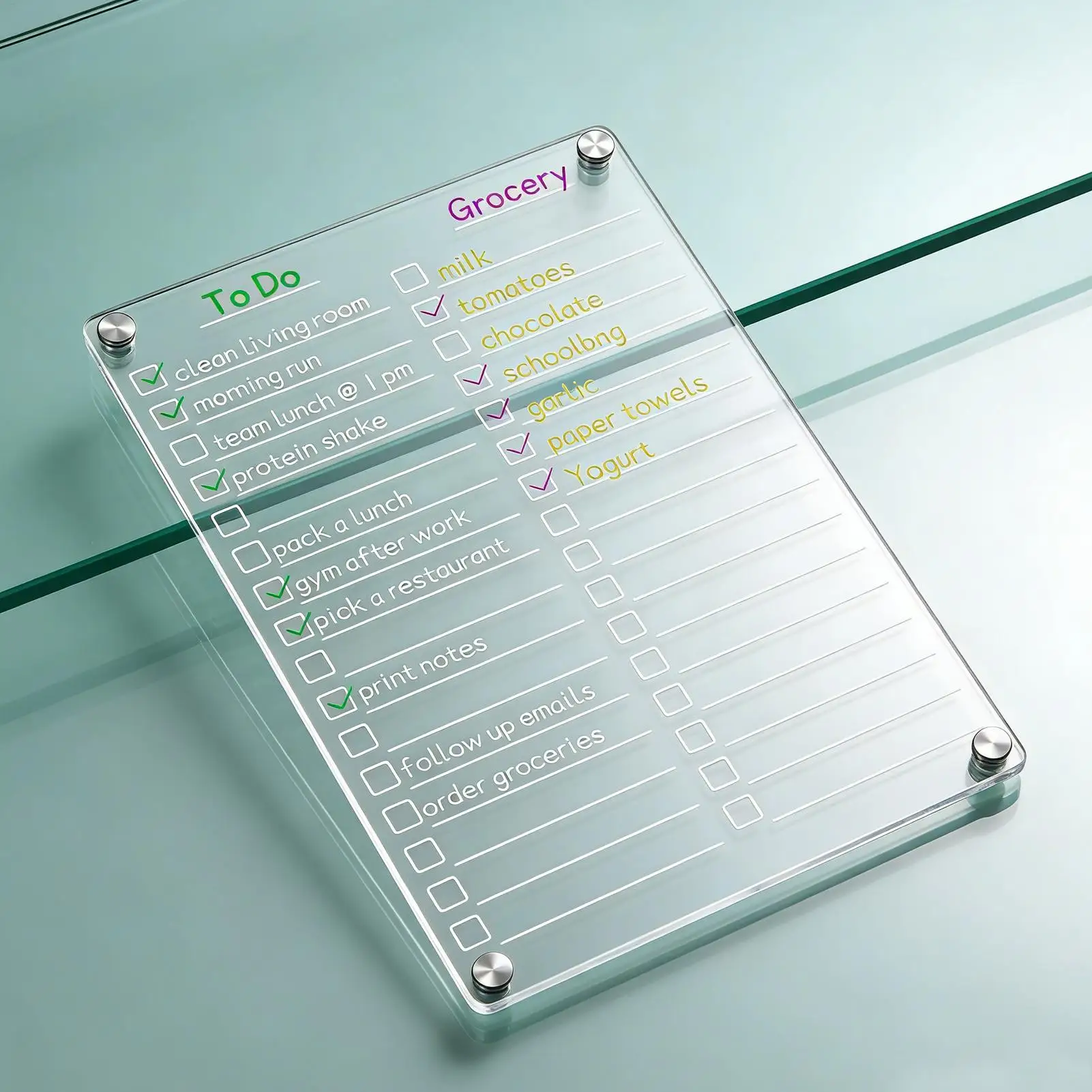 New Fridge Magnetic Whiteboard Reusable Task Planning Whiteboard Clear Dry Erase Memo Board Refrigerator For Planning Note Wall