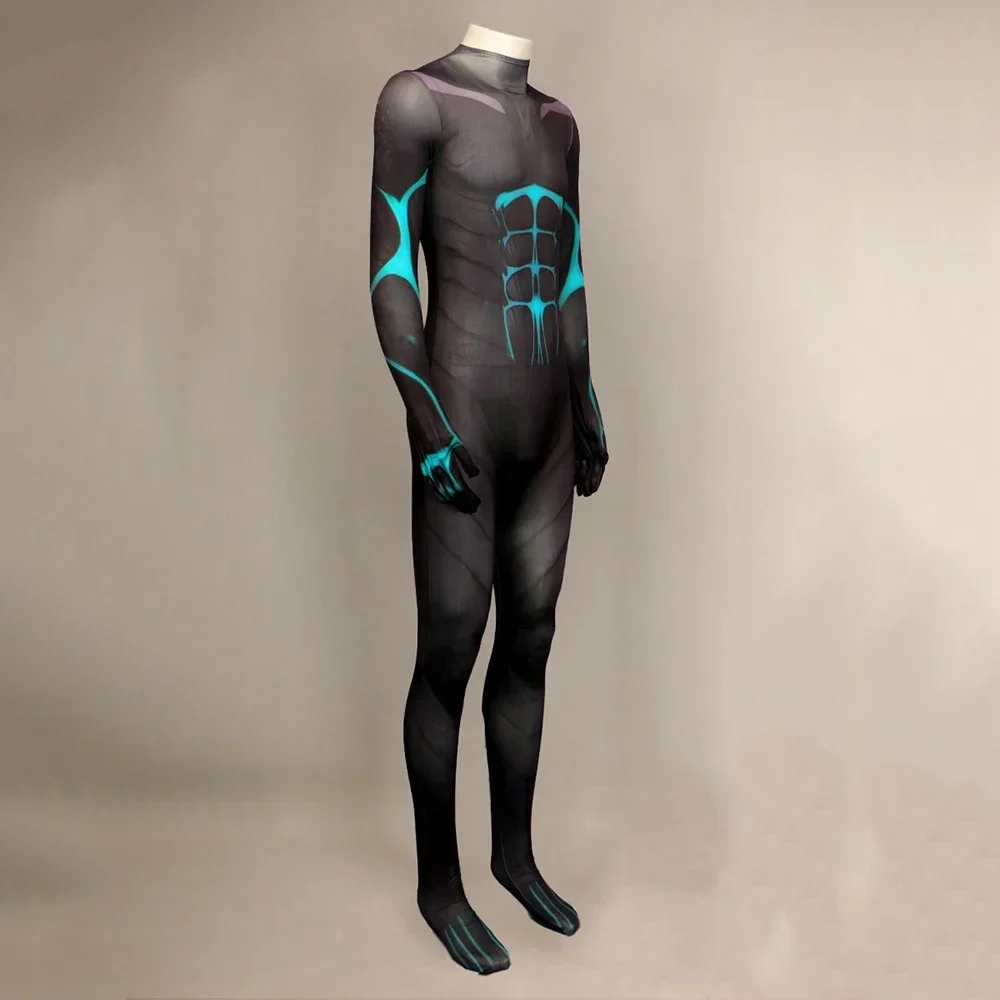 Costume de cosplay anime KaiMozambique No.8 pour hommes adultes, combinaison de batterie noire, uniforme d'Halloween, costume Zentai, KAFKA, HIBINO