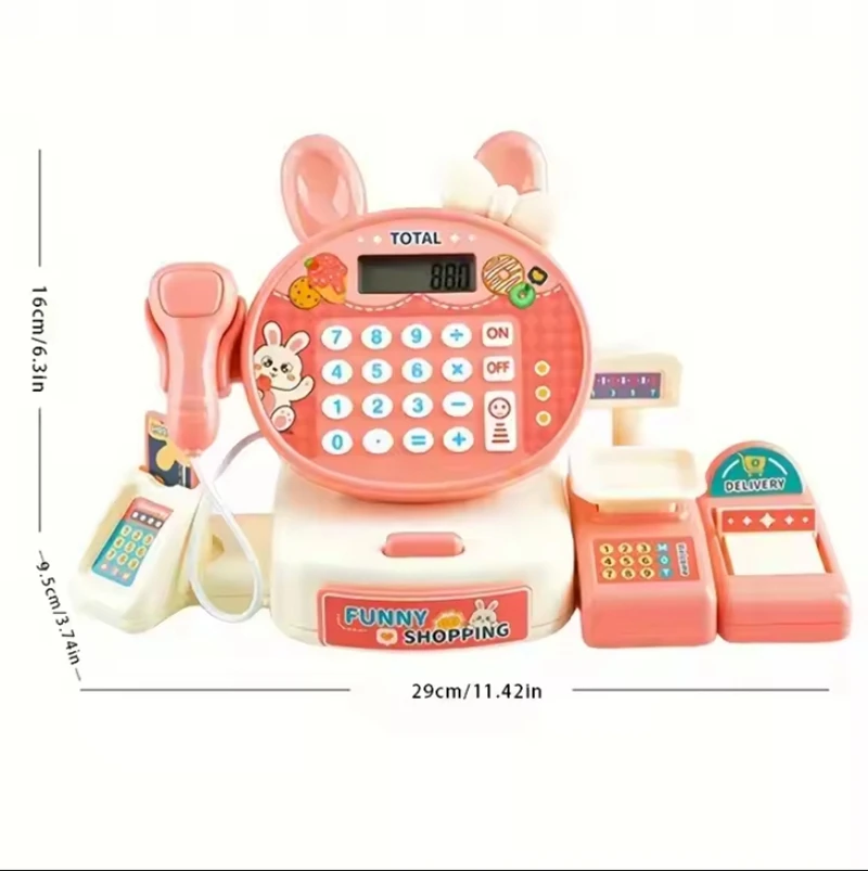 Children's Toy Supermarket Set Simulated Cashier Play House Set Educational Early Education Toys Learning Role Play Kids Gifts