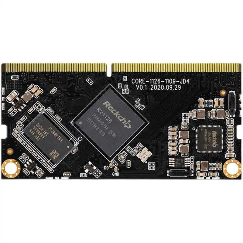 وحدة معالج رؤية AI 2.0Tops، RV1126 رباعي النواة مع NPU، ترميز 4K H.265، MIPI المزدوج CSI، لحوسبة الحواف والأمن