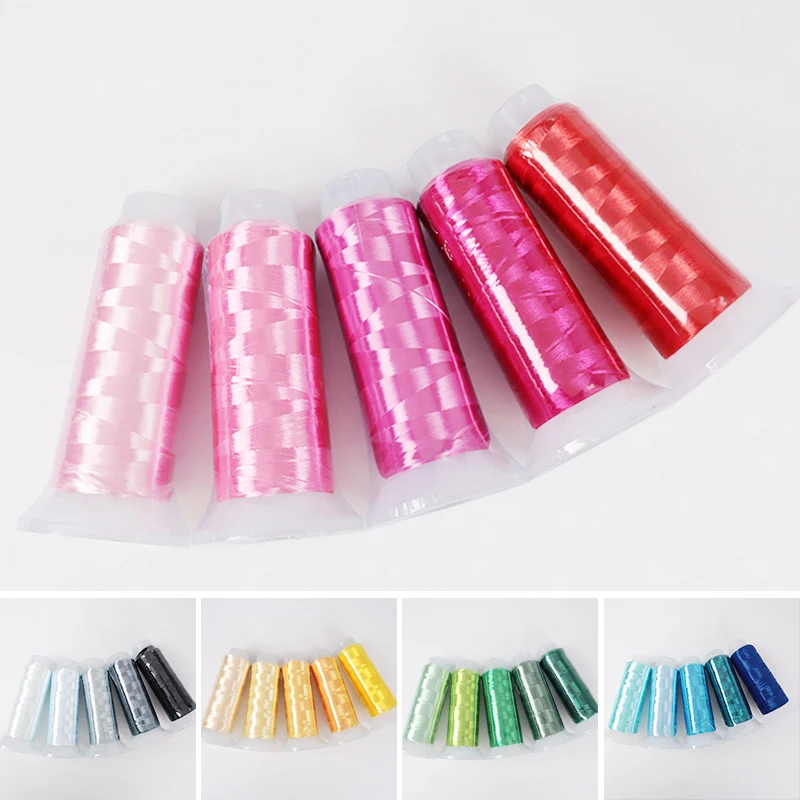 Gradient single-strand highlight entwined flower thread ice silk thread entangled flower material diy jewelry accessories