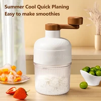 Shaved Ice Machine Mini Ice Crusher Hand Operated Shaved Ice Milkshake Maker Household Portable Small Hail Machine Kitchen Tool 2