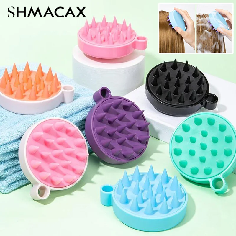 Silicone Shampoo Scalp Hair Massager Shampoo Massage Comb Bath Massage Brush Scalp Massager Hair Shower Brush Comb Care Tool