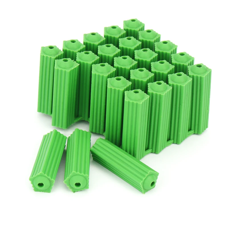 Quality M4 M5 M6 M8 M10 M12 M14 Ribbed Plastic Anchor Plastic Expansion Pipe Tube Wall Plugs Rubber Plug Expansion Screw Anchors