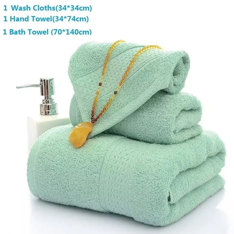 Ensemble de serviettes de bain en coton douces et absorbantes_voghion.com