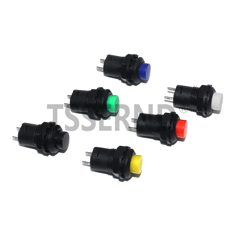 6PCS DS428 12mm Self-Lock /Momentary Pushbutton Switches OFF- ON Push Button Switch 3A /125VAC 1.5A/250VAC DS-428