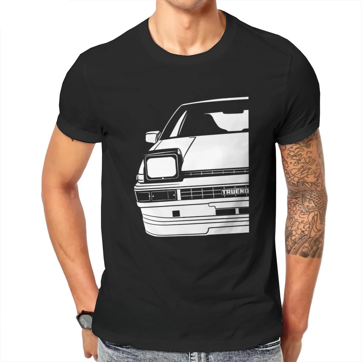 New Hachiroku Trueno Harajuku Tshirt Initial D Ae86 Takumi Fujiwara Ituki Anime Tops Student Tops Shirt Hip Hop Top T-Shirt