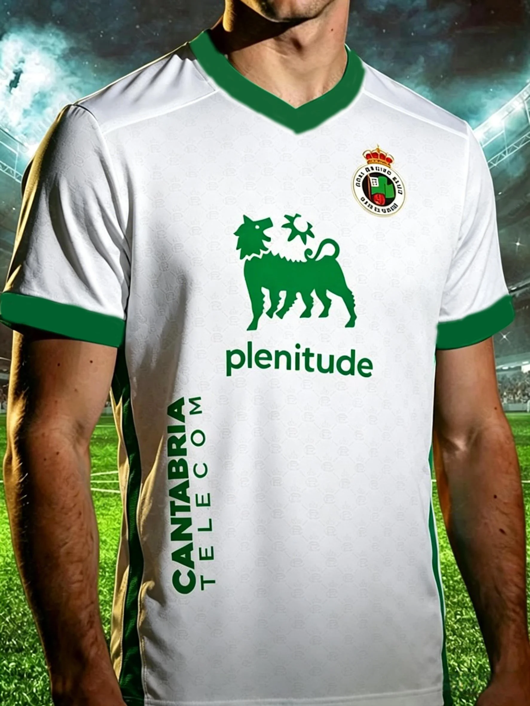 AliExpress NONE Summer Netherlands Men Football Jersey Sports Cycling Shirts Netherlands Racing de Santander 26-27 Home Kit Adult/Kids Uniform