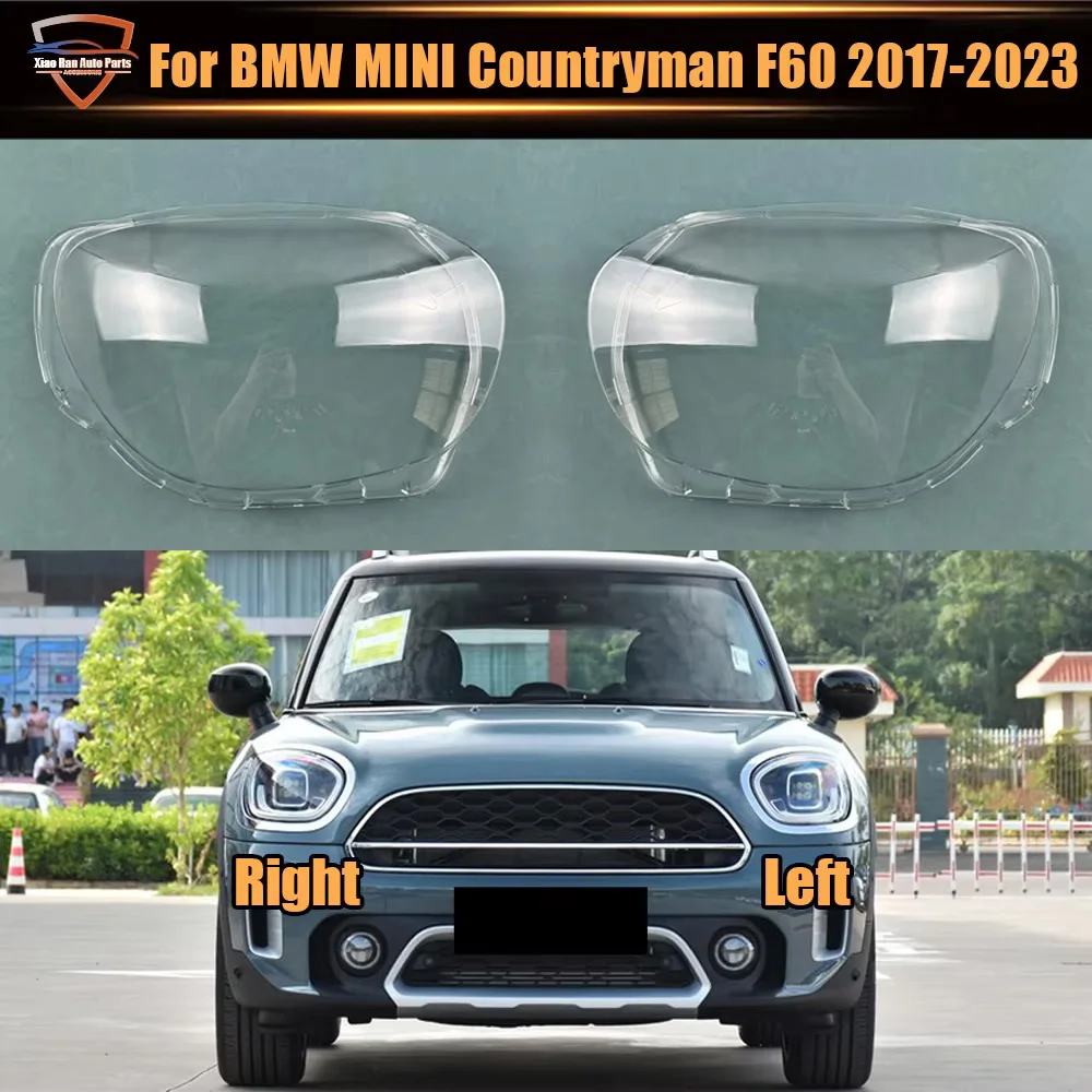 For BMW MINI Countryman F60 2017 2018 2019 2020 2021 2022 2023 Headlamp Cover Transparent Lampshade Lamp Shade Headlight Shell