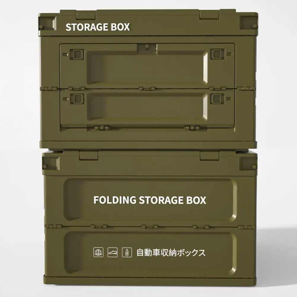 Outdoor Camping Folding Storage Box Car Storage Food Box Outdoor Travel Storage Bag Camping Equipment Tableware Storage