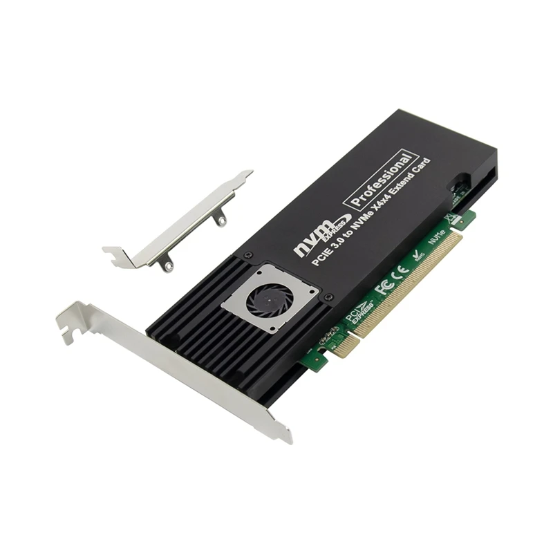 AU61-Pcie X16 ASM2824 To 4 Port M.2 Nvme SSD Adapter Expansion Card Quad Mkey Nvme To Pci-E Converter