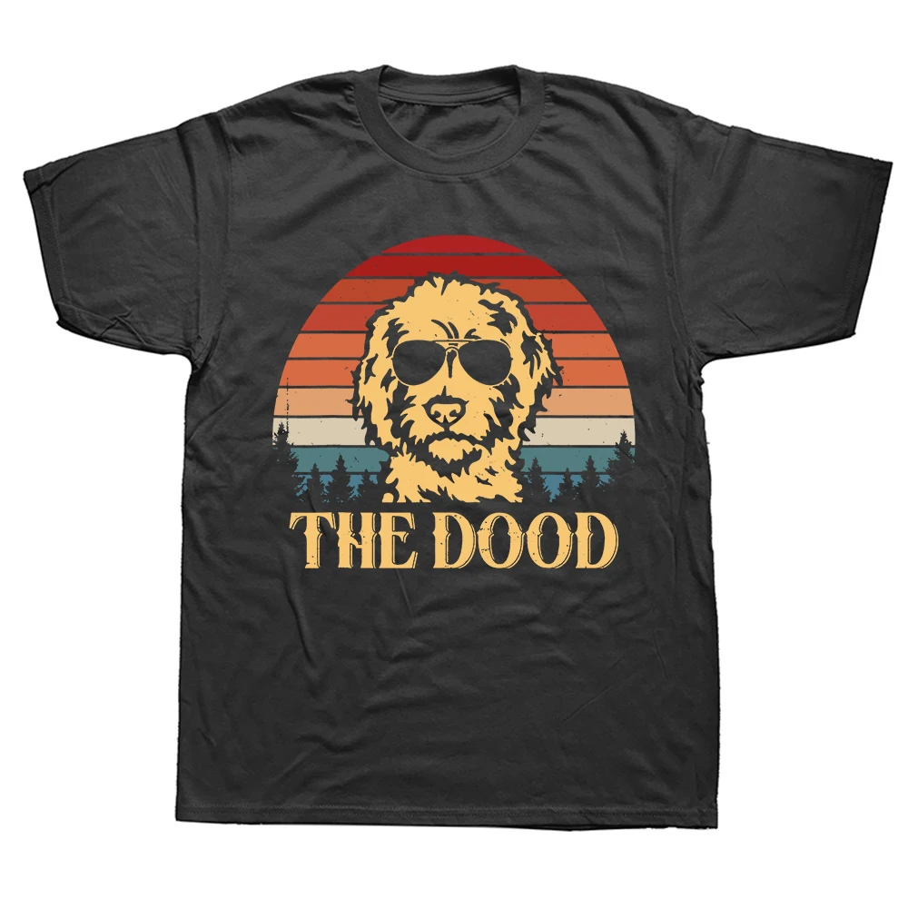 Camisetas divertidas The Dood Doodle Goldendoodle Dog, ropa informal de algodón con gráfico de verano, camiseta de manga corta para regalos de cumpleaños para hombres