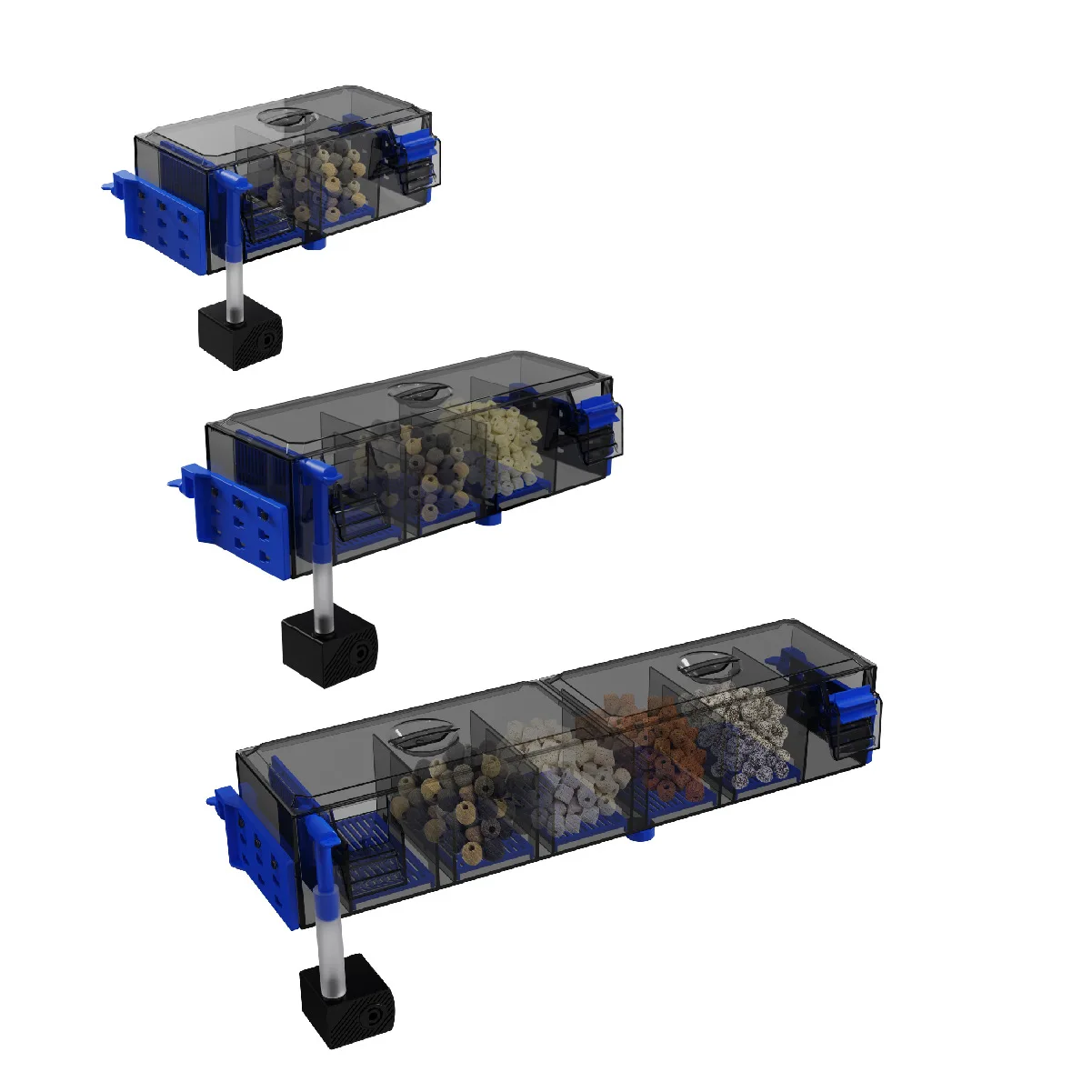 110v 220v wall-mounted new top filter wall-mounted waterfall filter roller circulation oxygenation multi-layer filtration