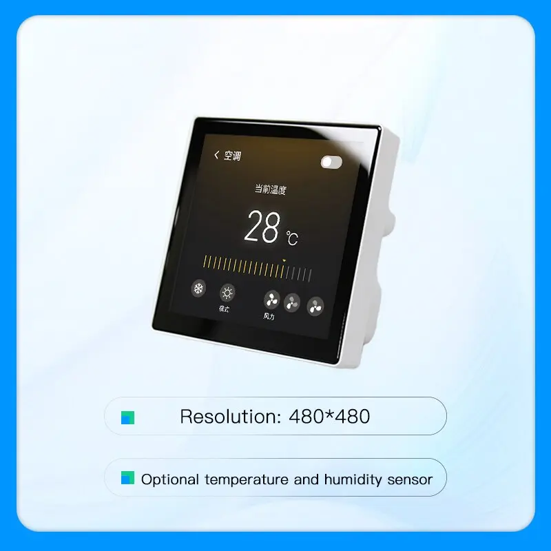 86 Box 4 Inch ESP32-S3 Touch Screen Central Control Panel Monitor Temperature / Humidity Sensor WiFi Bluetooth-compatible Screen