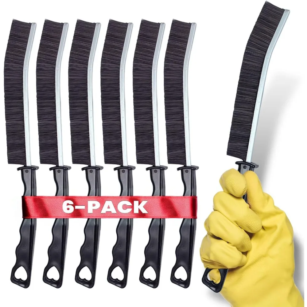 

6pcs Crevice Cleaning Brushes, Gap Scrub Brushes for Tight Spaces, Deep Cleaner Tool for Bathroom, Kitchen, Shower, Window Track