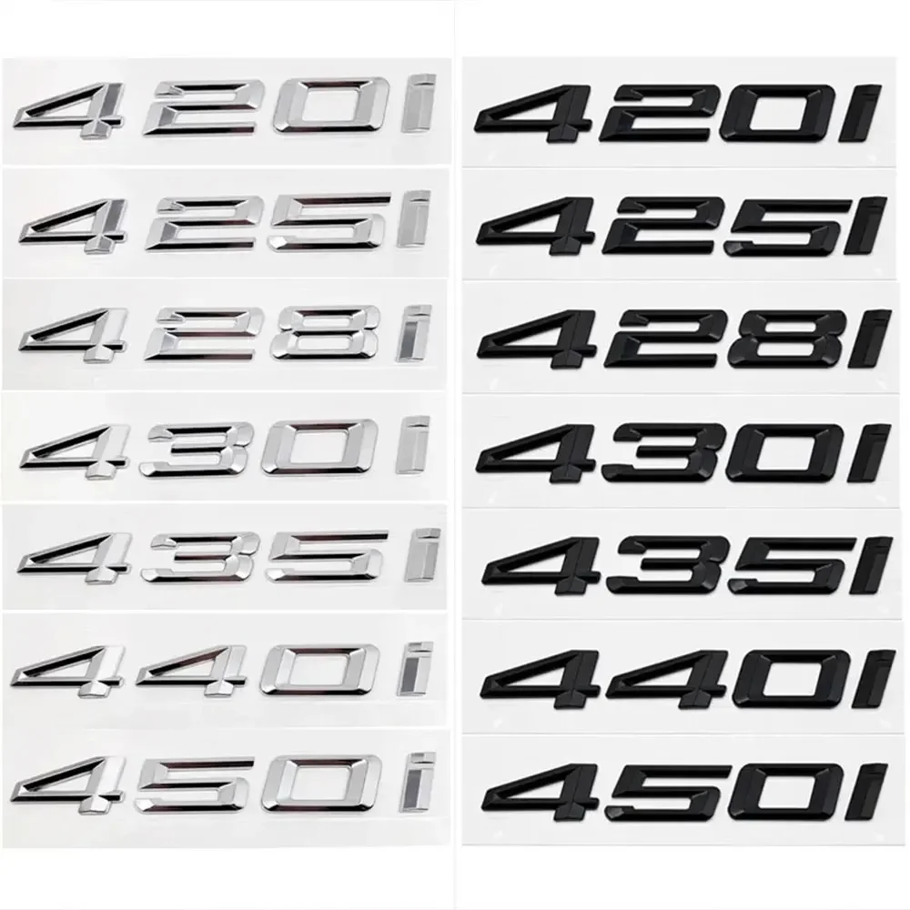 

3D ABS Car Rear Trunk Letters 420i 425i 428i 430i 435i 440i 450i Logo Badge Sticker For BMW 4 Series F32 F33 F36 G22 G23 G26