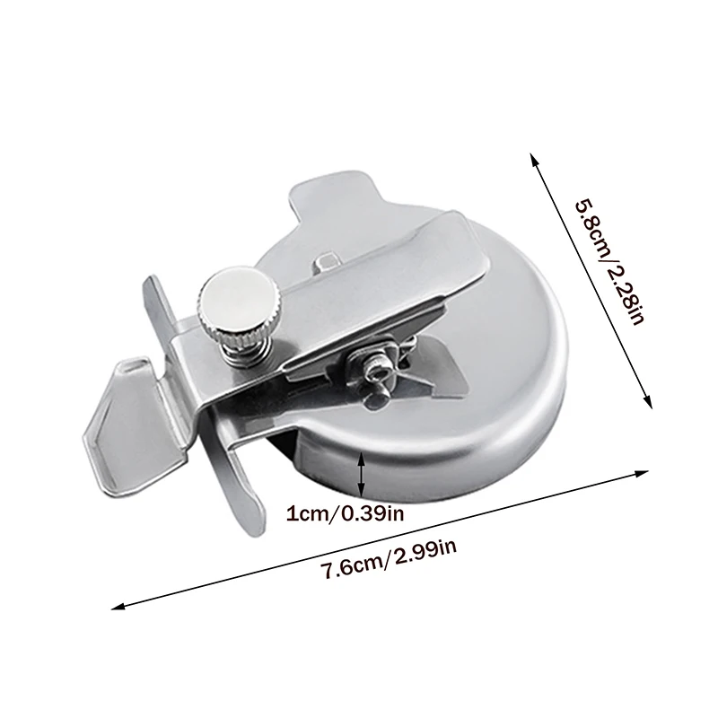Sewing Machine Round Magnetic Seam Guide With Side Guard Press Straight Line Presser Anti-curling Sewing Adjustable Accessories