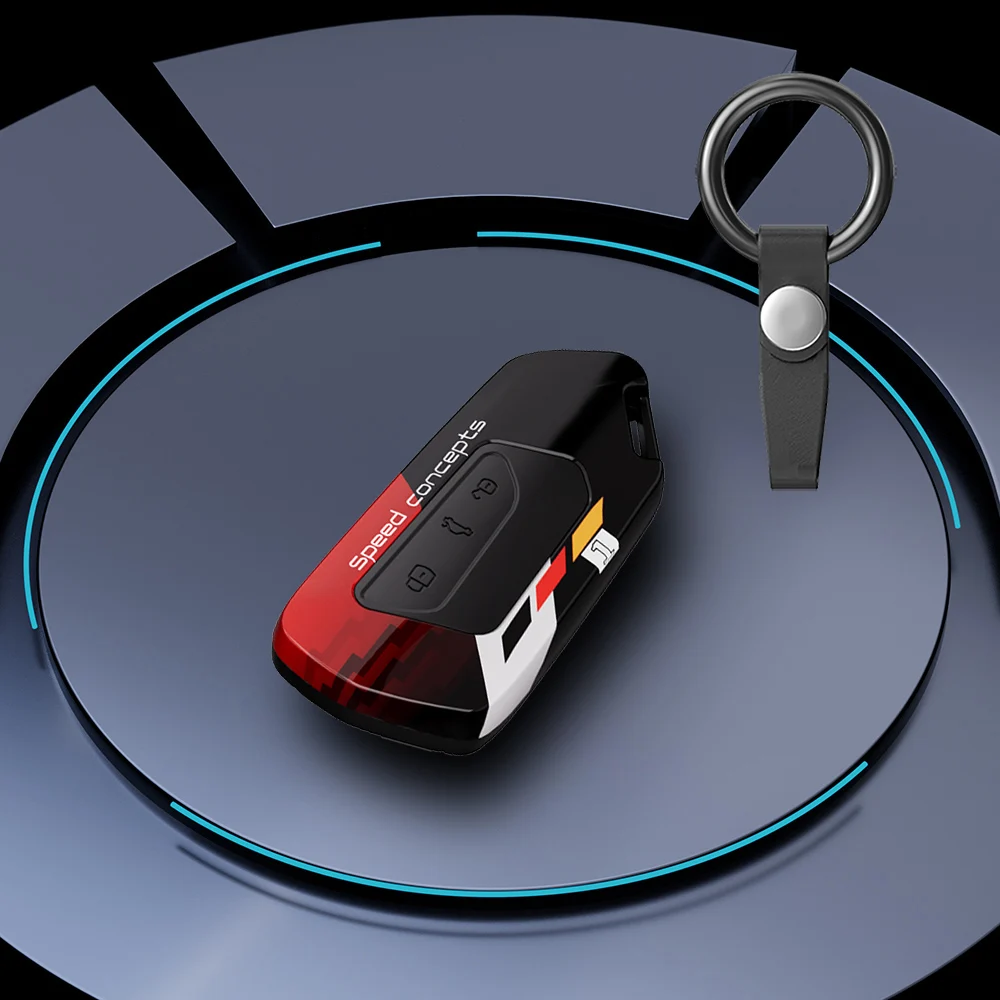 Car Key Case For VW Golf 8 Mk8 GTI GTD R ID3 ID4 2020 Decoration Silicone Car Key Case Fob Holder Cover Trim Car Accessories