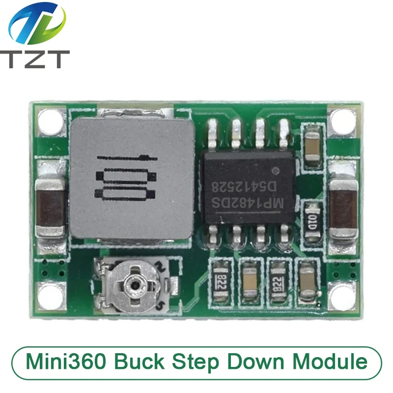 DIYTZT 1/5/10PCS Mini360 DC-DC Buck Converter Step Down Modul 4,75V-23V zu 1V-17V 17x11x3,8mm SG125-SZ+ – Detail 4