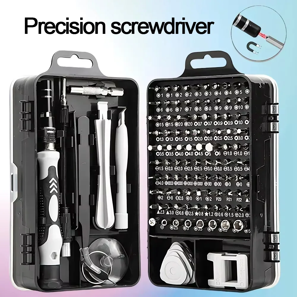 

115-in-1 Screwdriver Set Precision Repair Tools Hardware Tools Multifunctional Combination Clock Mobile Phone Disassembly Repair