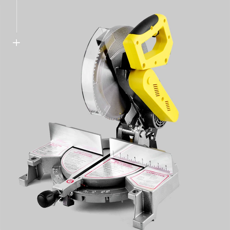 1650W Metal Saw 10 Inch Multifunctional Aluminum Saw Machine 255 Aluminum Wood Cutting Machine Angled Miter Saw