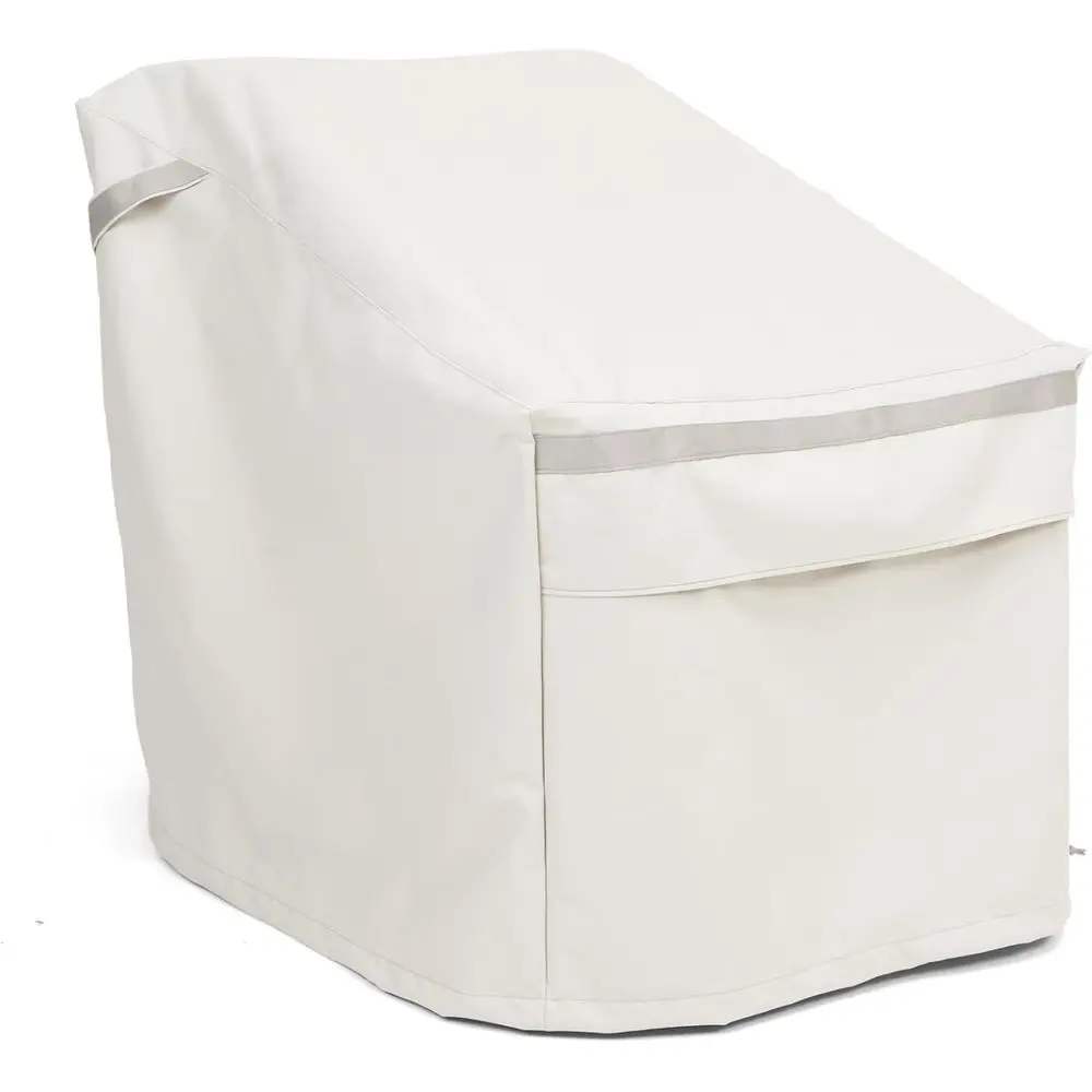 

Heavy-Duty 900D Polyester Outdoor Chair Covers, Water-Resistant, Mesh Vents, Set of 2, Stone