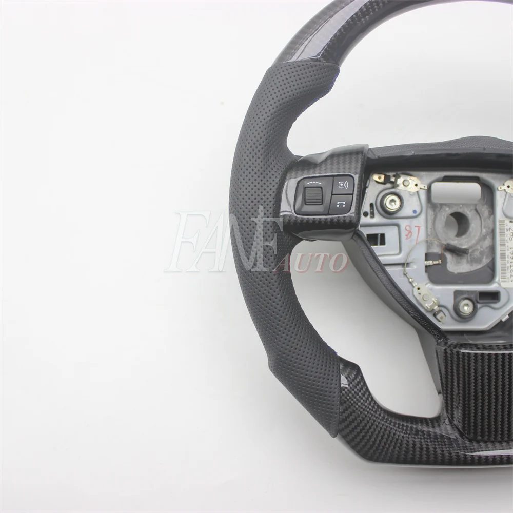 Replacement Real Carbon Fiber Steering Wheel with Leather for Opel Astra H 2004-2010