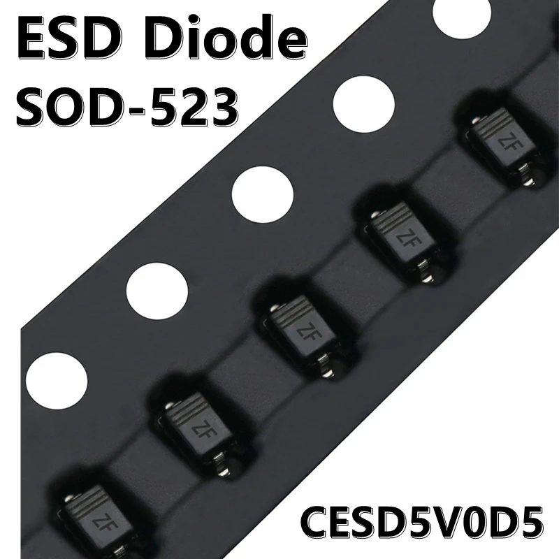 (50pcs) CESD5V0D5 ZF SOD-523 5V Unidirectional ESD Static Protection Diode TVS Tube