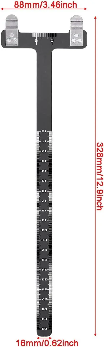 Archery Bow String Nocking Points Set with T Square Ruler Nocking Buckle Pliers and 6pcs Nocking Buckle Set