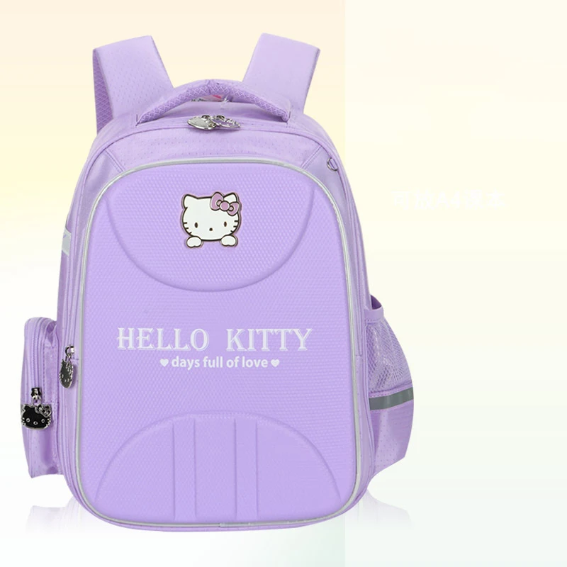 Sac à dos mignon à plusieurs compartiments pour filles, sac d'école Hello Kittile, réduction de la charge, dessin animé Kawaii, Sanrios Anime