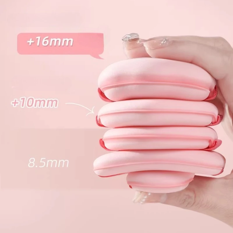 GUOXIAONIU 5pcs Pink Powder Foundation Puff Soft Mini Sponge Blending Applicator Details Makeup Puff Tools Wet and Dry Dual Use
