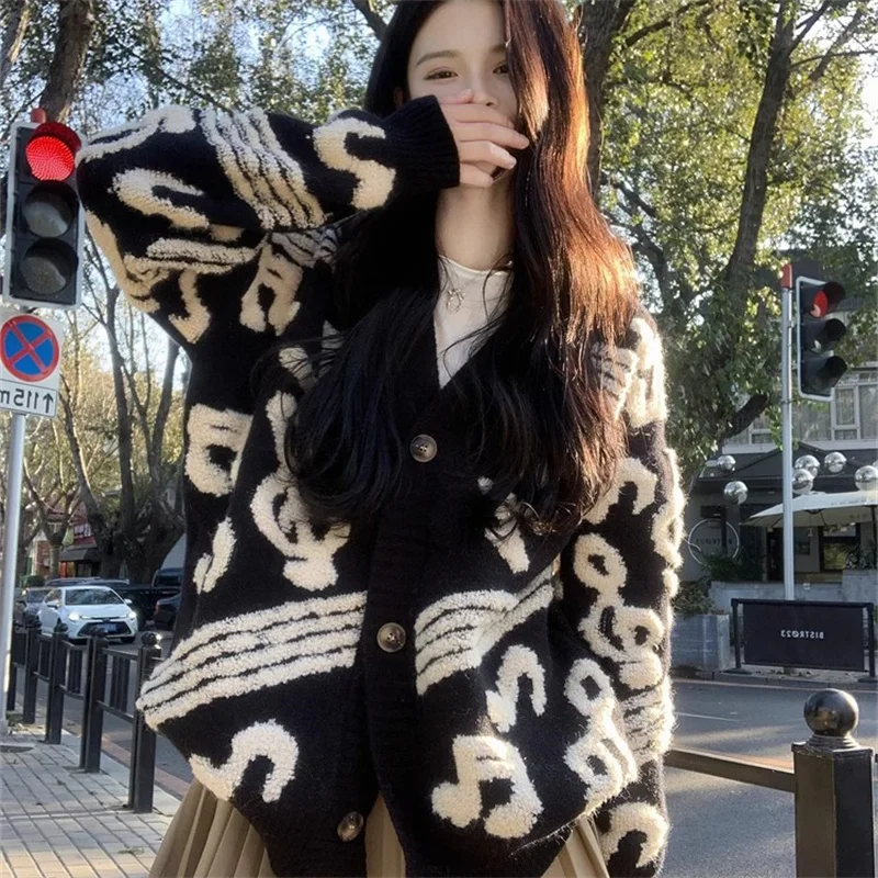 Dames Herfst Lange Sve V-Ne Trui Niet-Pilling Vest Faionable Klein Formaat Bovenkleding Ensemble Eerste Winter Sle