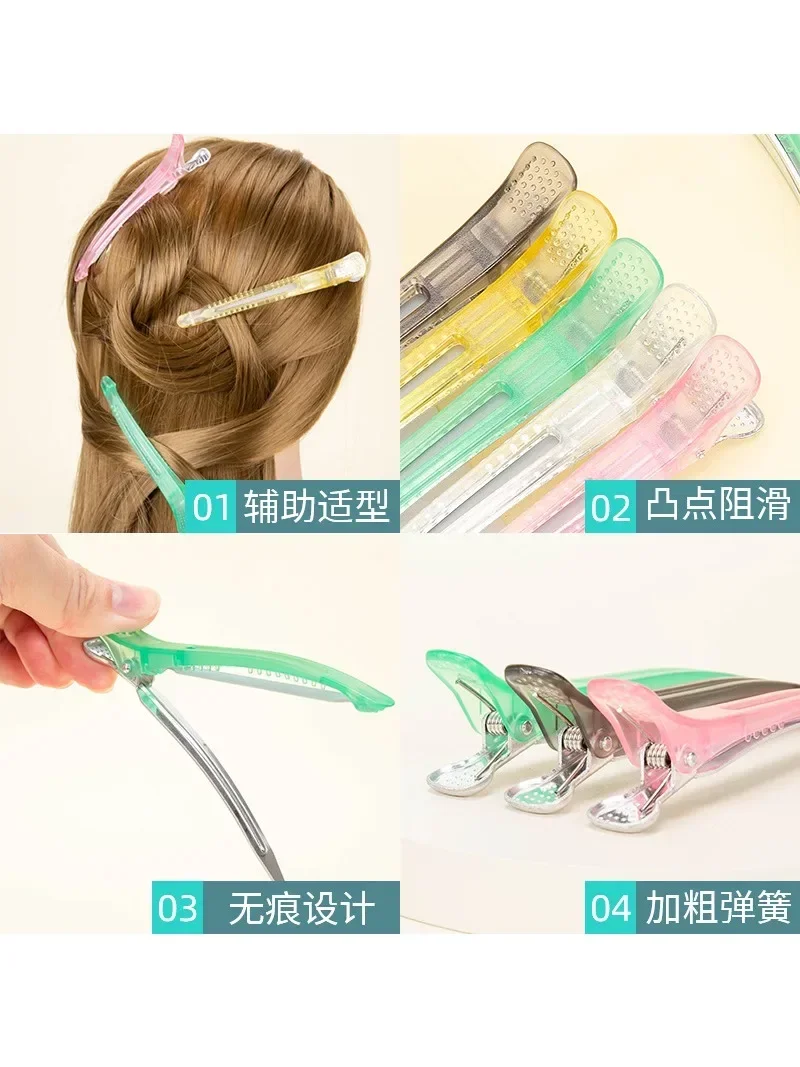 Profesjonalny salon fryzjerski Spinki do włosów Candy Color Plastic Single Prong DIY Alligator Spinka do włosów Pielęgnacja włosów Narzędzia do stylizacji 헤어월월?” — zdjęcie 2