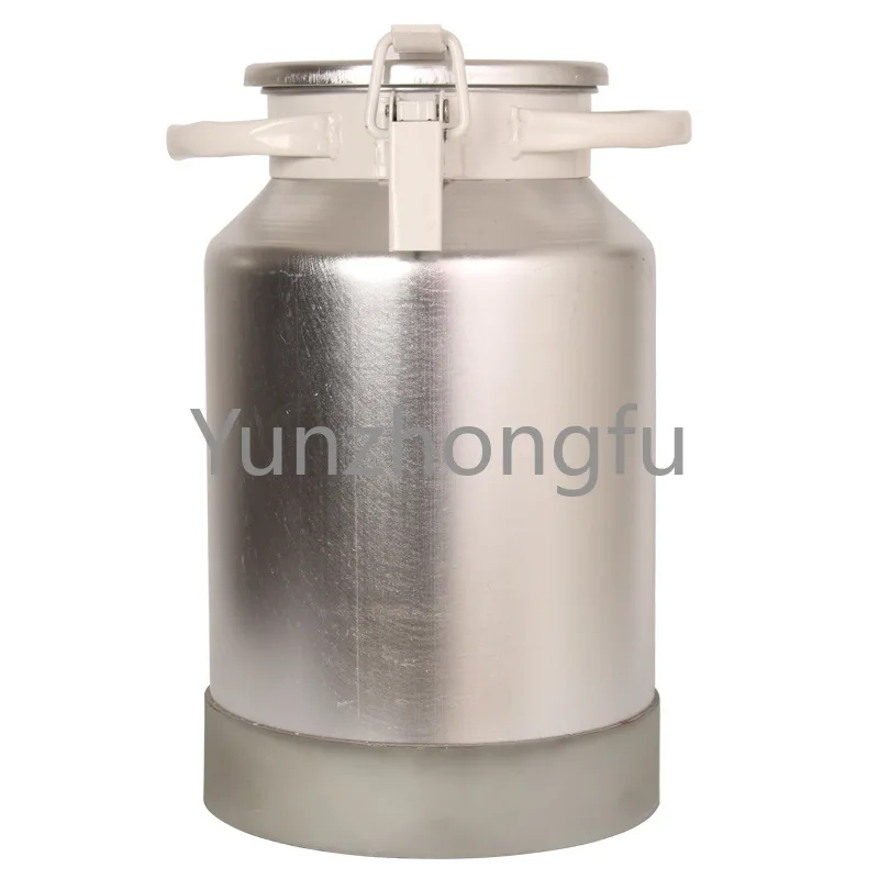 

3L to 50L Aluminum Alloy Milk Transport Barrel Milk Bucket Aluminum Barrel Sealing Tape Buckle Transport Barrel Milk