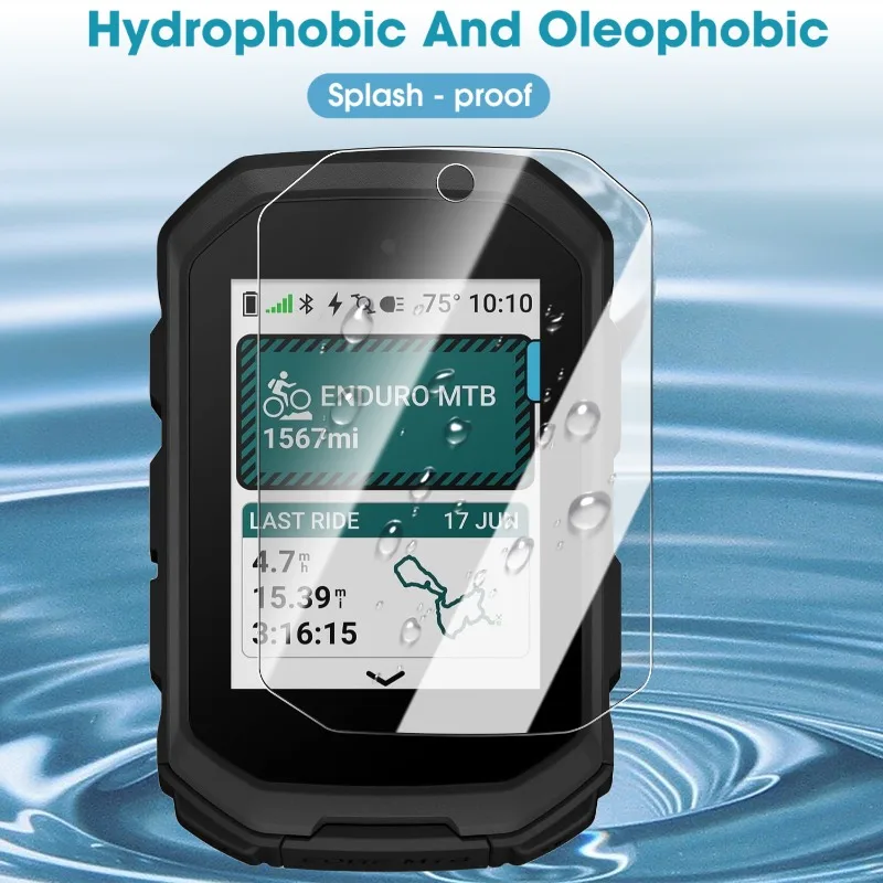 

For Garmin Edge MTB Tempered Glass Screen Protector: Anti-scratch Waterproof HD Clear, High-Sensitivity & All-Weather, Durable D