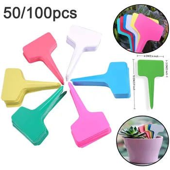 50 ~ 100 Adet 6-10 cm Bitki Plastik Etiketler Bahçe Malzemeleri Kreş Tepsi İşaretleyiciler Diy Bahçe Dekorasyon Araçları Saksı İniş Etiketleri