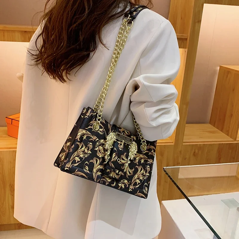 Elegancka damska torba listonoszka, skórzana torba na ramię, elegancka torebka damska