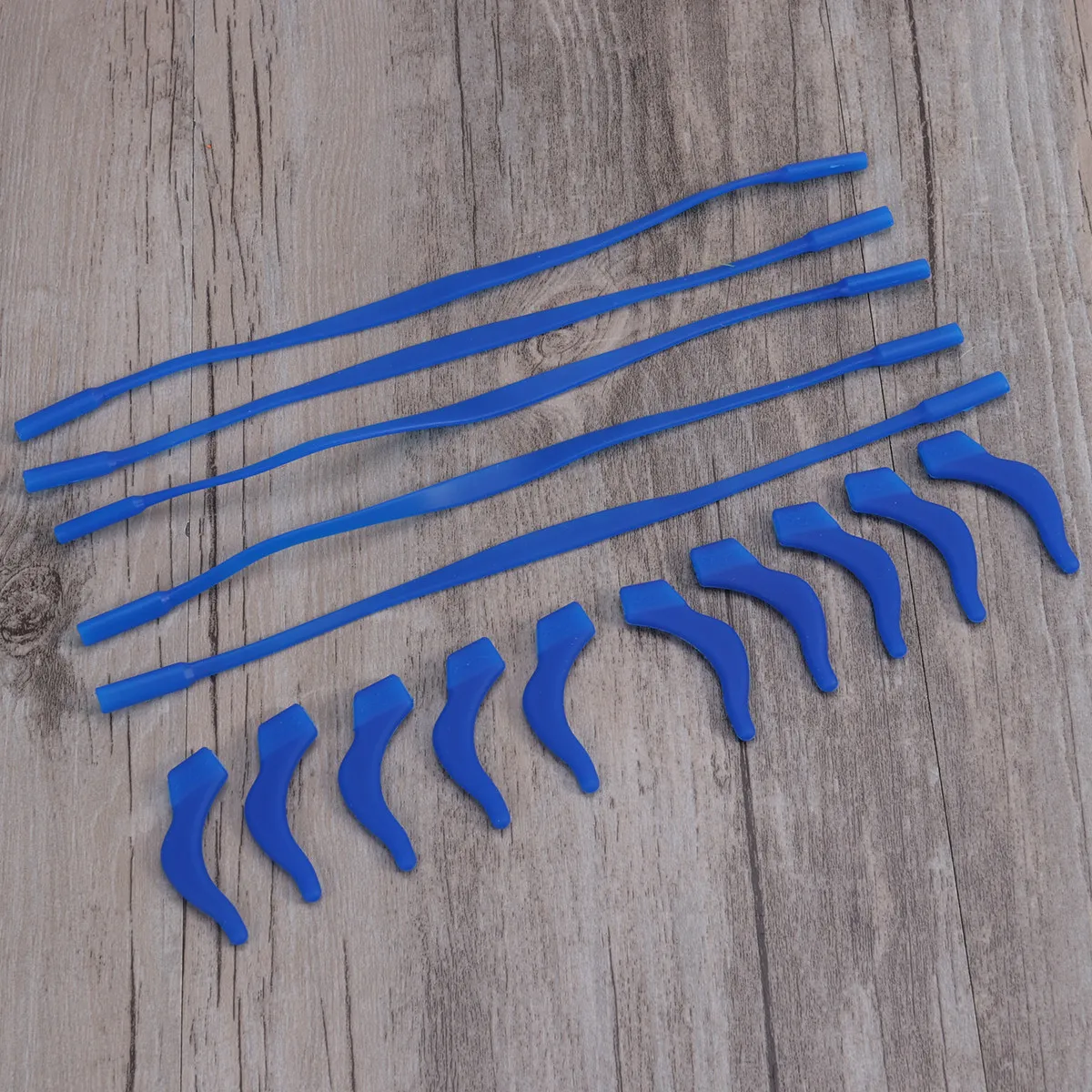 5 set Anti-Slip Silicone Eyeglass Strap Set For Dark Blue Lightweight Secure Fit For Outdoor Sports Hiking Biking