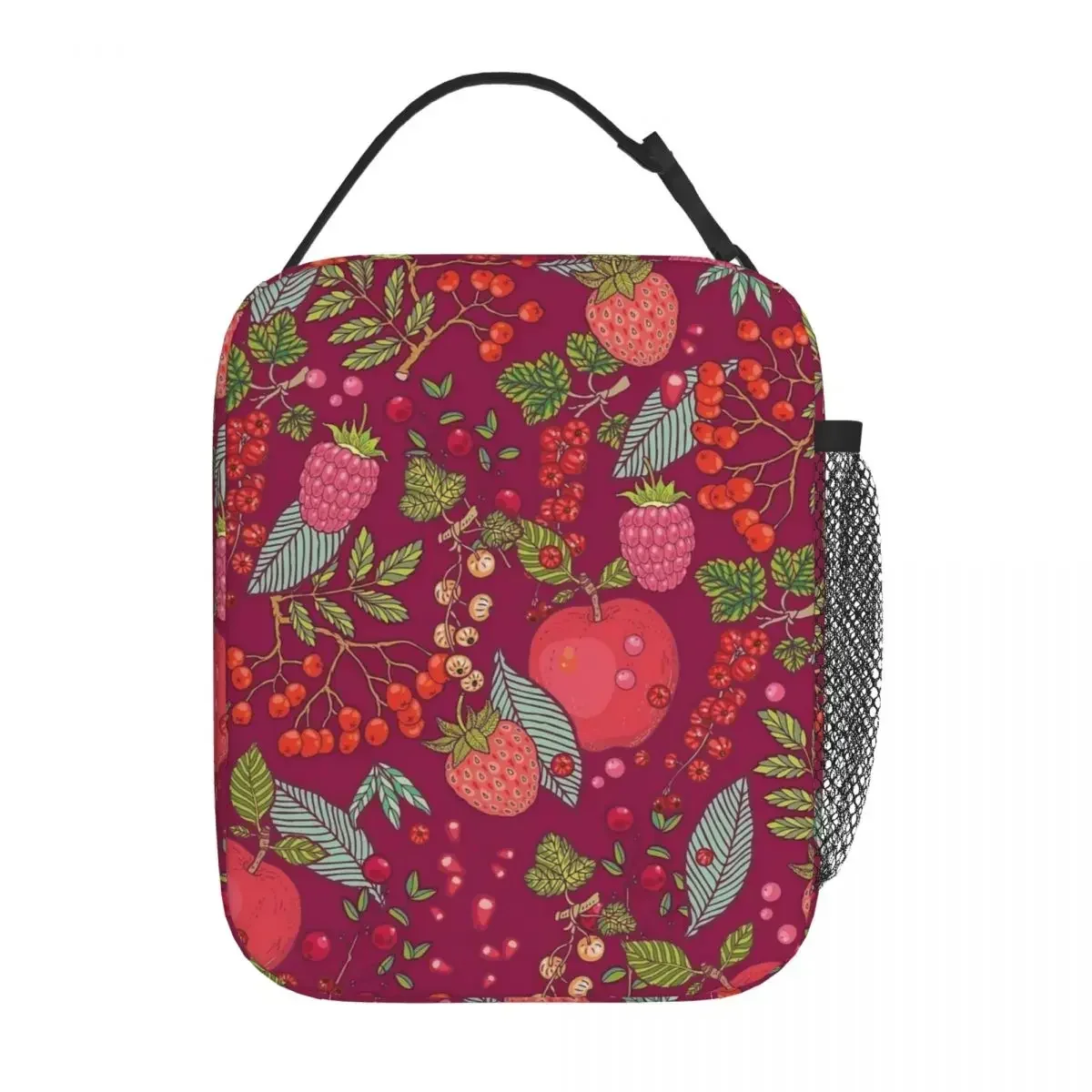 

Ланч-бокс Kawaii Red Strawberry Merch, мультяшная коробка для фруктов, коробка для еды, стильный холодильник, термобокс для обеда для пикника