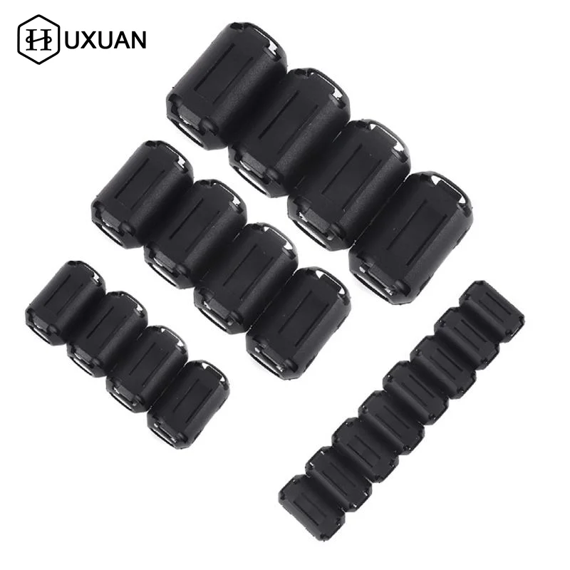 1Set Clip-on Ferrite Ring Core Bead Choke RFI EMI Filter Noise Suppressor Cable Clip For USB Audio Video Cable Power Cord