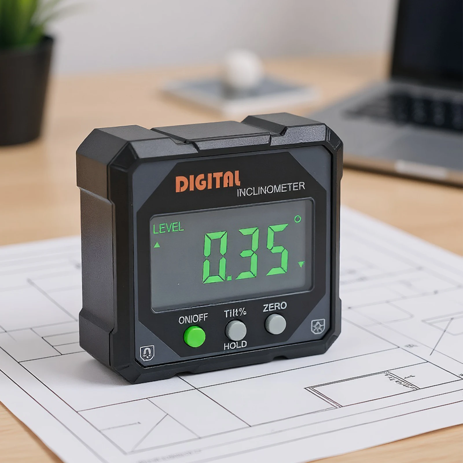 Buscador de ángulo Digital, pantalla LED, inclinómetro de cubo de precisión, resistente al desgaste, caja de nivel colgante, nivel de instrumento de medición de ángulo